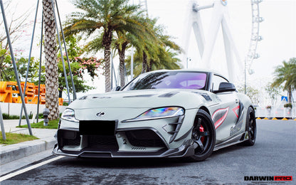2019-UP Toyota GR Supra (J29/DB) A90 A91 BKSS Style Carbon Fiber Front Canards - DarwinPRO Aerodynamics