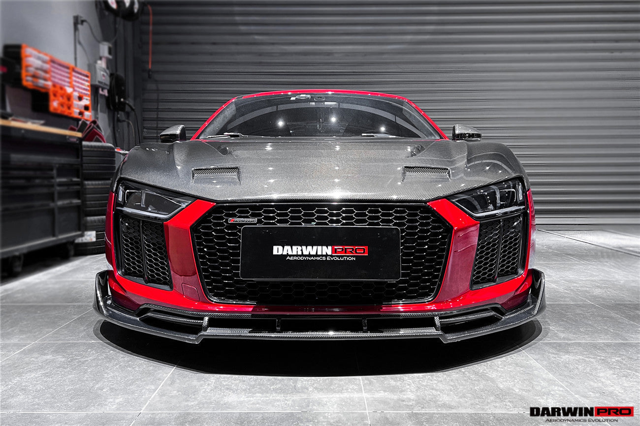 2016-2018 Audi R8 Coupe/Spyder iMP Performance Carbon Fiber Front Lip - DarwinPRO Aerodynamics