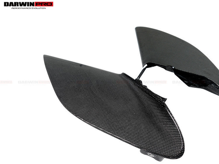 2015-2020 Ferrari 488 GTB/Spyder Dry Carbon Fiber Side Air Intake Fins - DarwinPRO Aerodynamics
