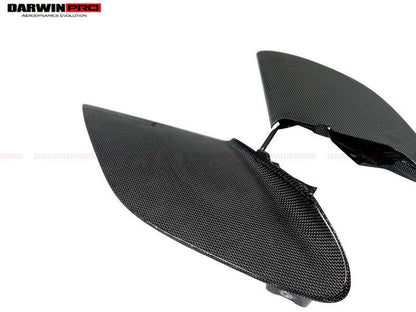 2015-2020 Ferrari 488 GTB/Spyder Dry Carbon Fiber Side Air Intake Fins - DarwinPRO Aerodynamics