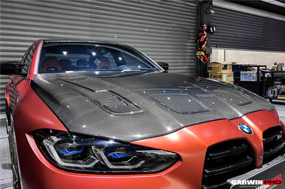 2021-UP BMW M3 G80 G81 M4 G82/G83 BKSSII Style Carbon Fiber Hood - DarwinPRO Aerodynamics