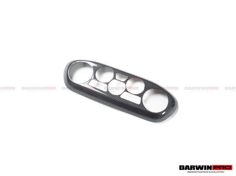2010-2015 Ferrari 458 Coupe/Spyder/Speciale Dry Carbon Fiber AC Control Panel Cover - DarwinPRO Aerodynamics