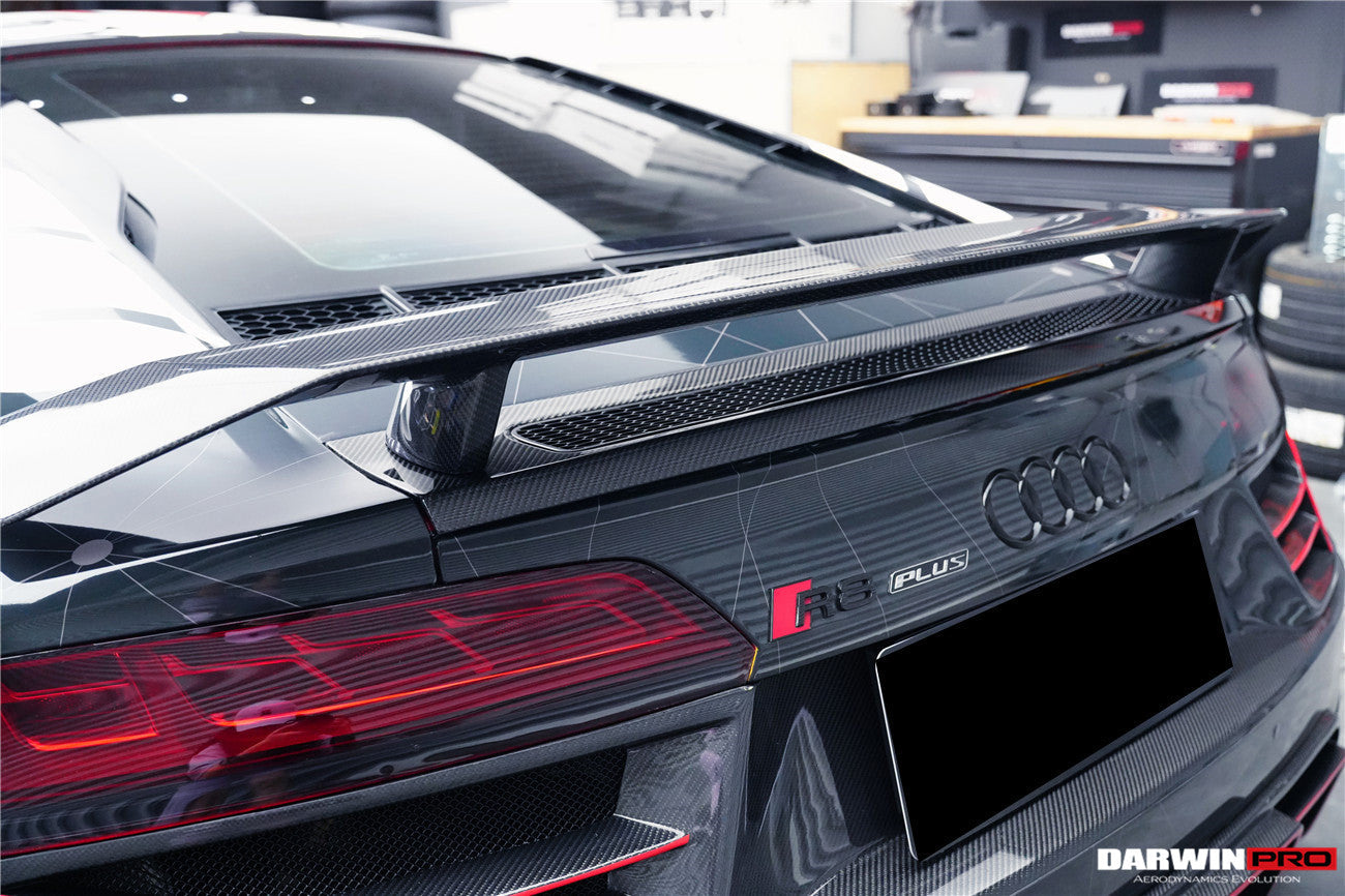2016-2023 Audi R8 GEN2/GEN3 Coupe ONLY GT Style Carbon Fiber Trunk Wing - DarwinPRO Aerodynamics