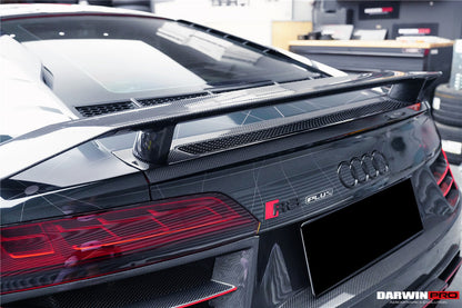 2016-2023 Audi R8 GEN2/GEN3 Coupe ONLY GT Style Carbon Fiber Trunk Wing - DarwinPRO Aerodynamics