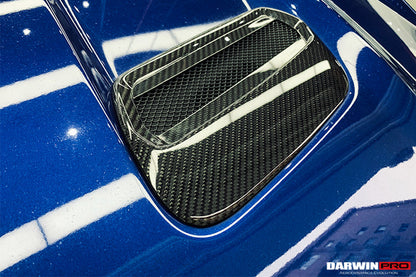2018-2022 Ford Mustang Carbon Fiber Hood Vents - DarwinPRO Aerodynamics