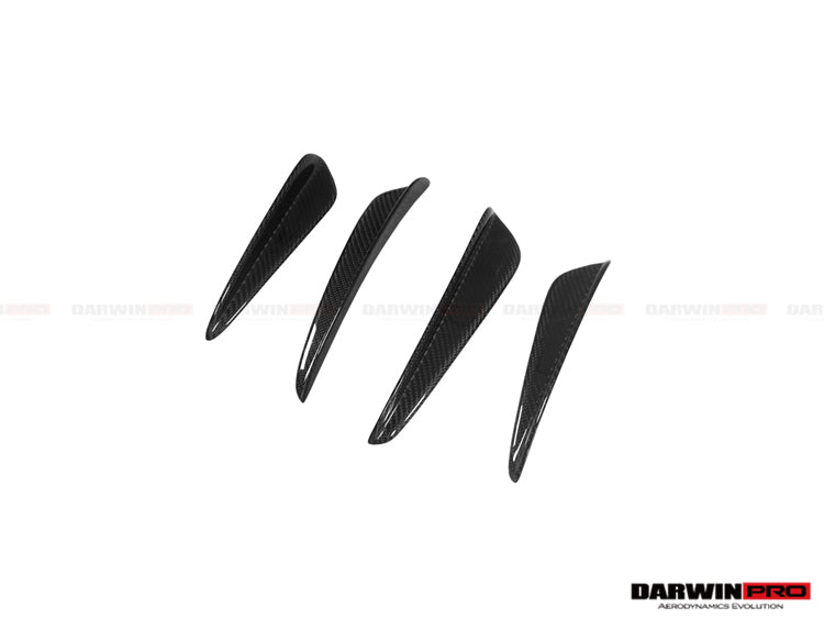 2016-2019 Porsche 911 991.2 Turbo/S BKSS Style Carbon Fiber Front Canards - DarwinPRO Aerodynamics