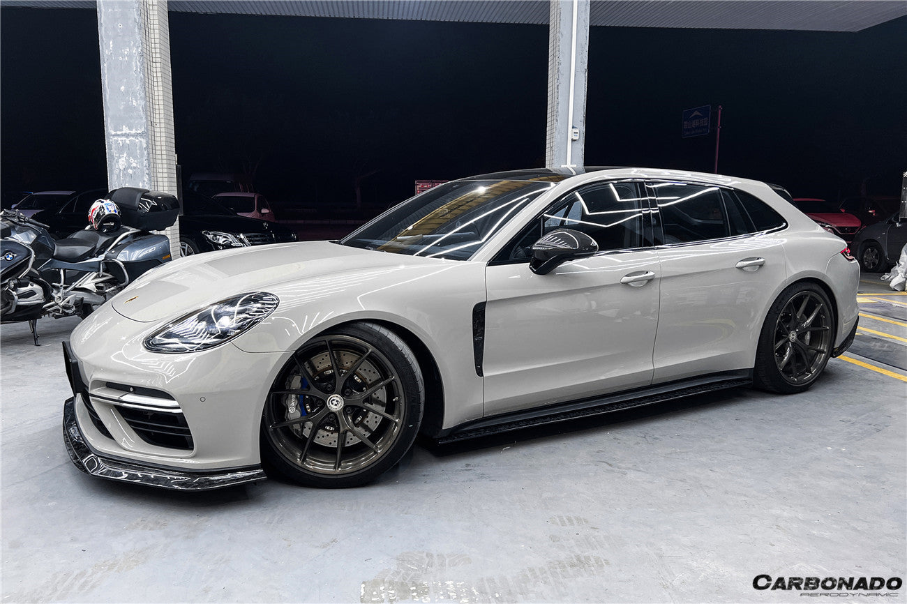 2017-2023 Porsche Panamera 971-1/971-2 OD Style Side Skirts - Carbonado