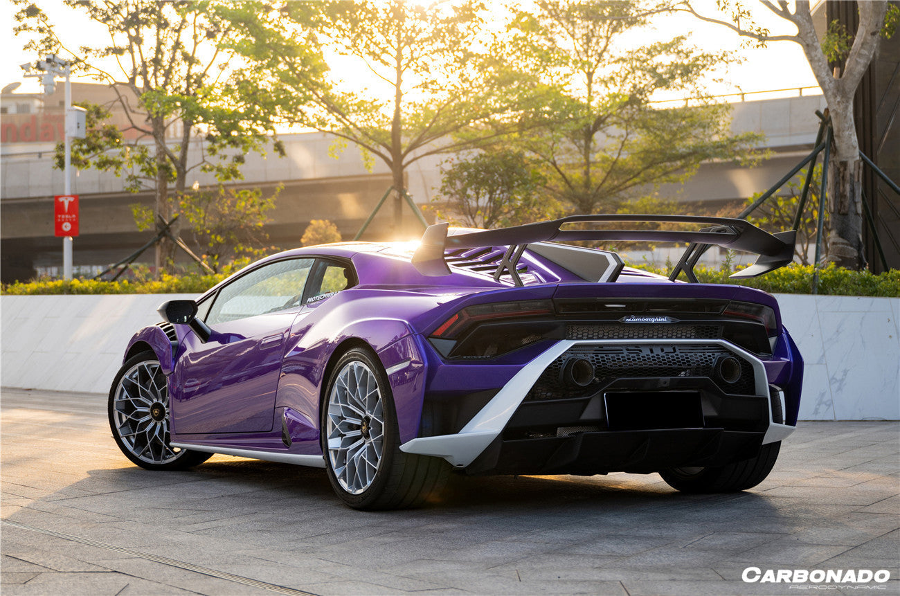 2021-UP Lamborghini Huracan STO Dry Carbon Fiber Trunk Spoiler - Carbonado