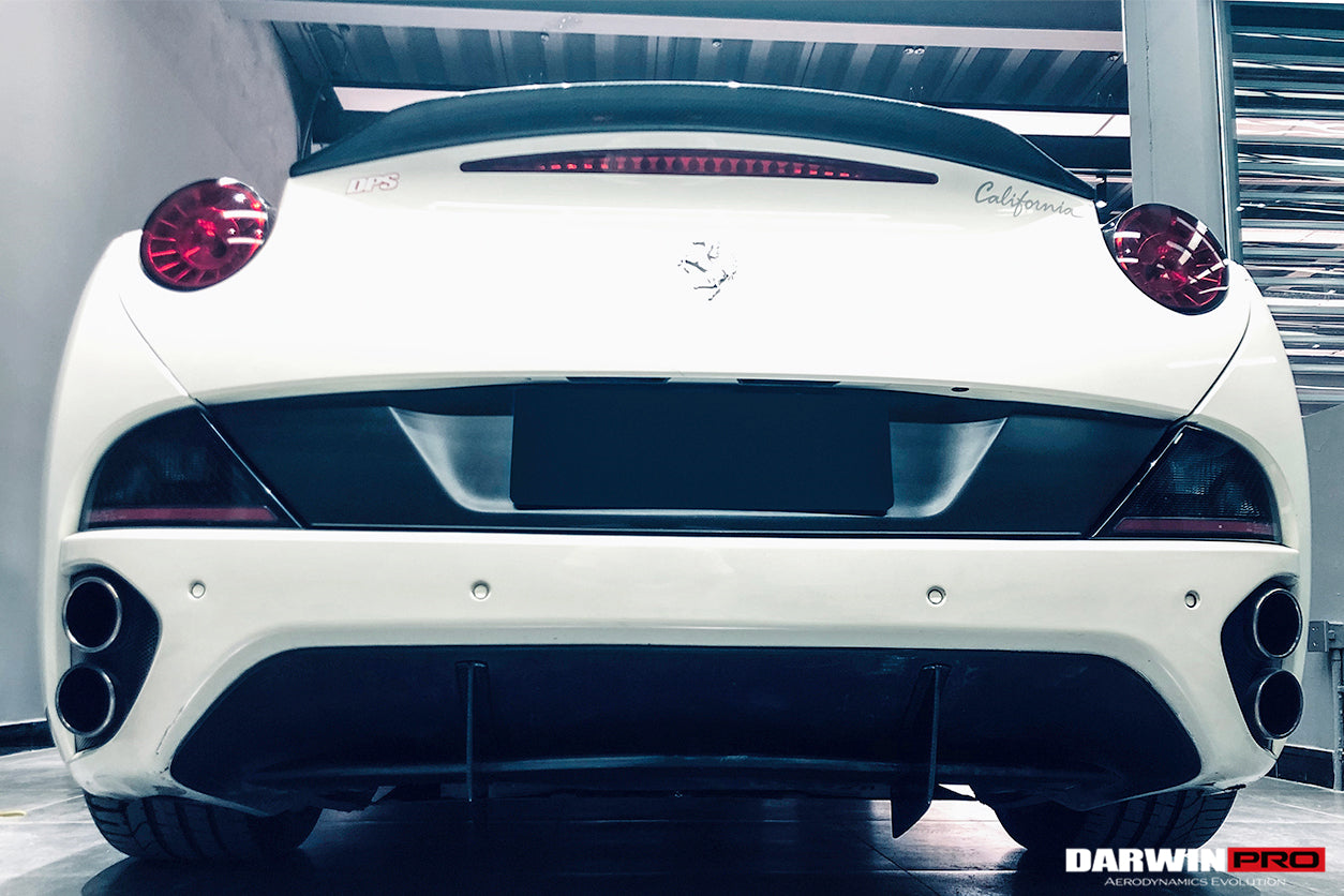 2009-2014 Ferrari California BKSS Style Carbon Fiber Rear Diffuser Canards - DarwinPRO Aerodynamics