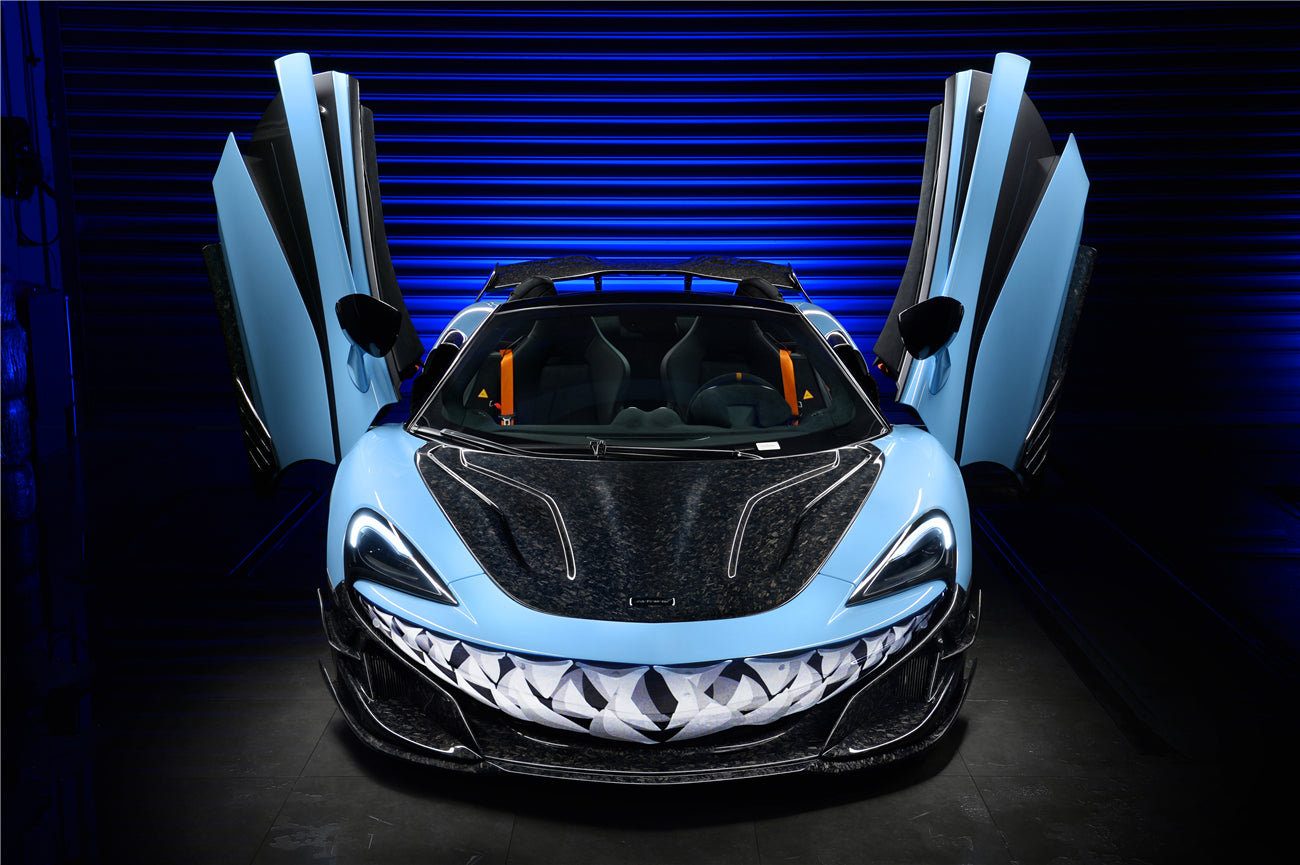 2018-2021 McLaren 600lt 2015-2021 540c/570s/570gt BKSS Style Carbon Fiber Hood - DarwinPRO Aerodynamics