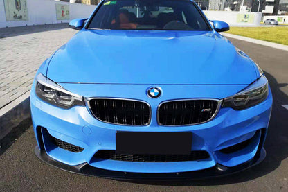 2014-2020 BMW M4 F82 F80 M3 D3 Style Carbon Fiber Front Lip - Carbonado