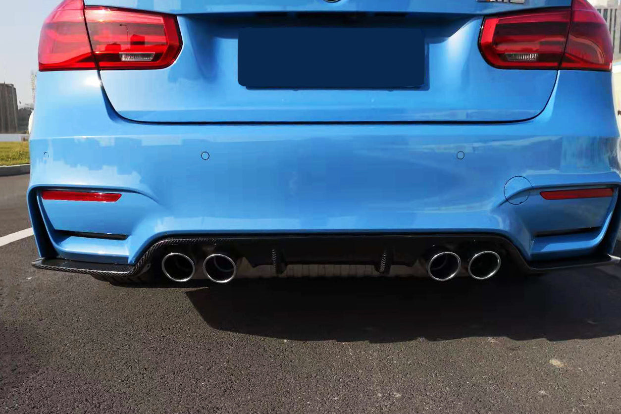 2014-2020 BMW M3 F80 & M4 F82 D Style Rear Diffuser - Carbonado