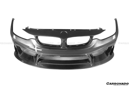 2014-2020 BMW M3 F80 & M4 F82 D3 Style Front Bumper - Carbonado
