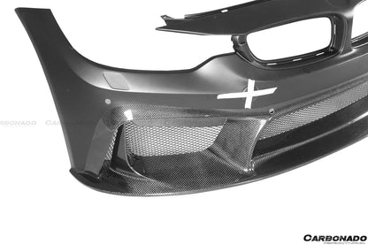 2014-2020 BMW M3 F80 & M4 F82 D3 Style Front Bumper - Carbonado