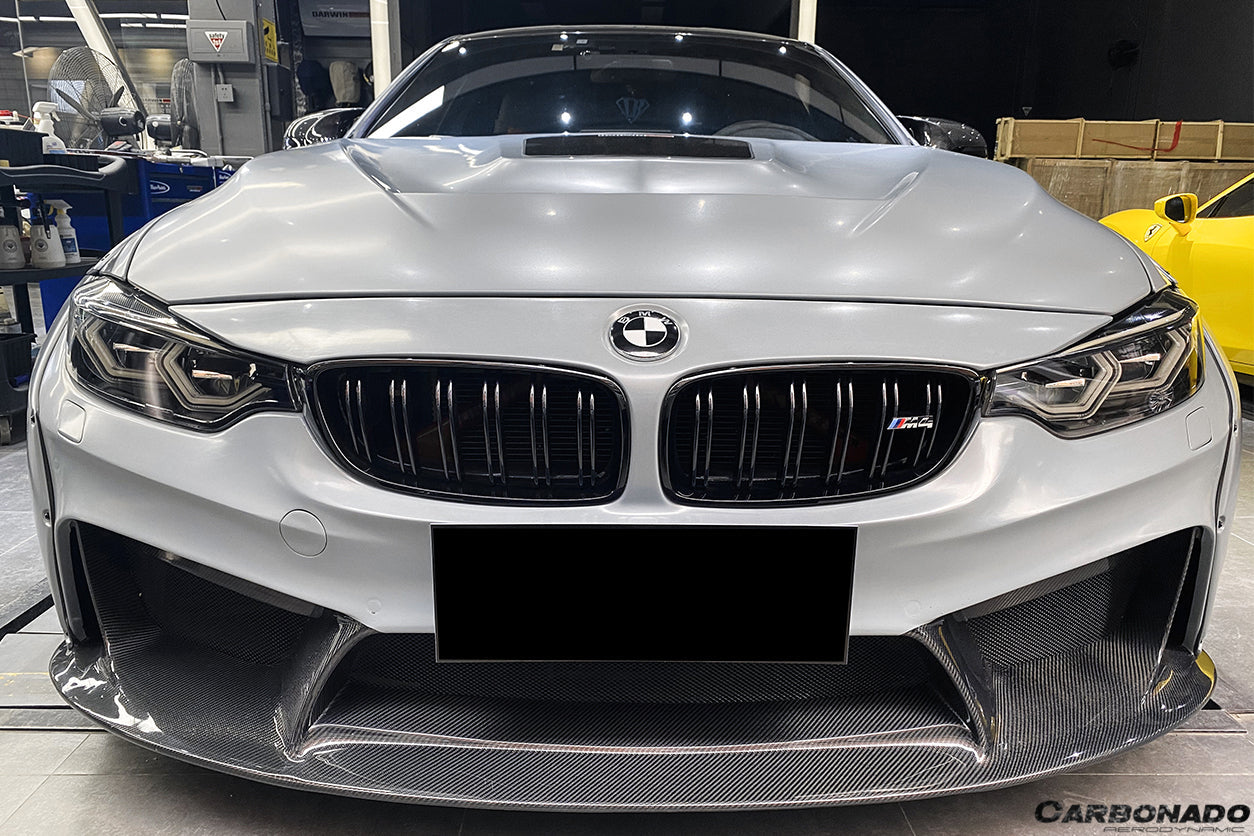2014-2020 BMW M3 F80 & M4 F82 D3 Style Front Bumper - Carbonado