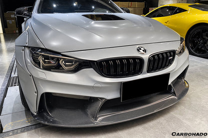 2014-2020 BMW M3 F80 & M4 F82 D3 Style Front Bumper - Carbonado