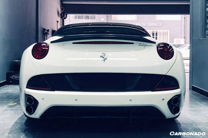 2009-2014 Ferrari California bkss style Carbon Fiber Rear Diffuser Canard - Carbonado