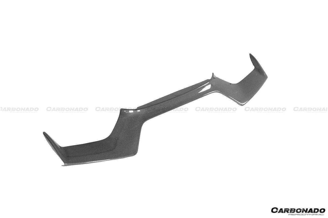 2018-2022 Ferrari 488 Pista OEM Style Carbon Fiber Front Bumper Middle Lip - Carbonado Aero