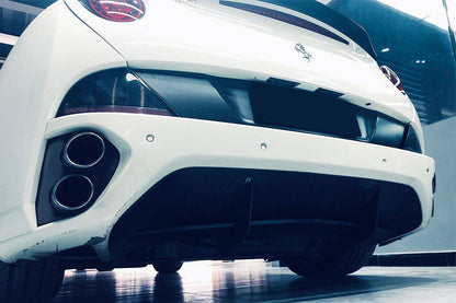 2009-2014 Ferrari California bkss style Carbon Fiber Rear Diffuser Canard - Carbonado