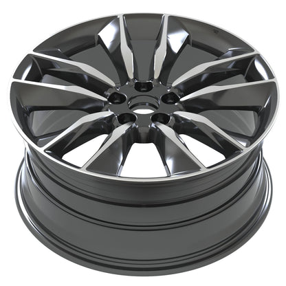 E400 Black Machined Face 21x9.5 ET55 5.114 - Square Set (4 Wheels)