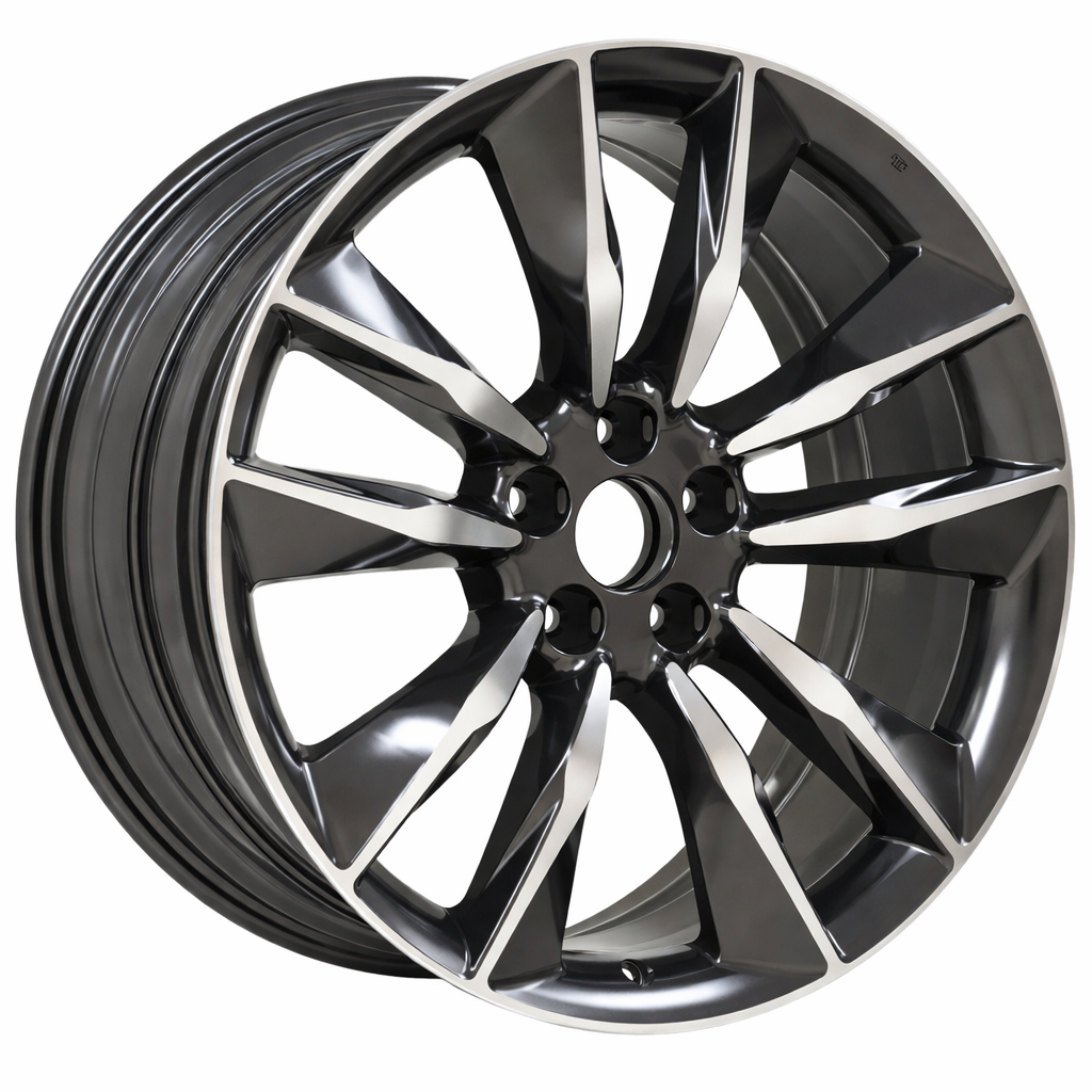 E400 Black Machined Face 21x9.5 ET55 5.114 - Square Set (4 Wheels)