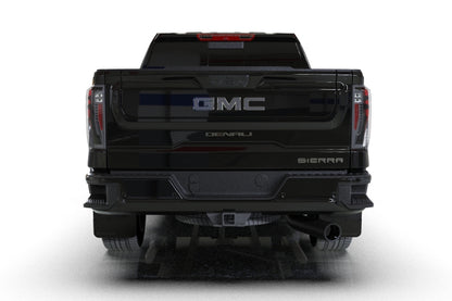 Rally Armor 20-26 GMC Sierra 2500/3500 HD Denali Black Mud Flap w/White Logo
