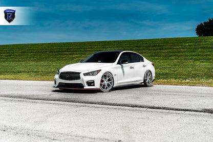 19" Rohana RFX5 Brushed Titanium 5x130 ( Staggered Setup ) ( Set of 4 )