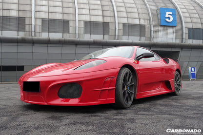2004-2009 Ferrari F430 AS Style Side Skirts - Carbonado