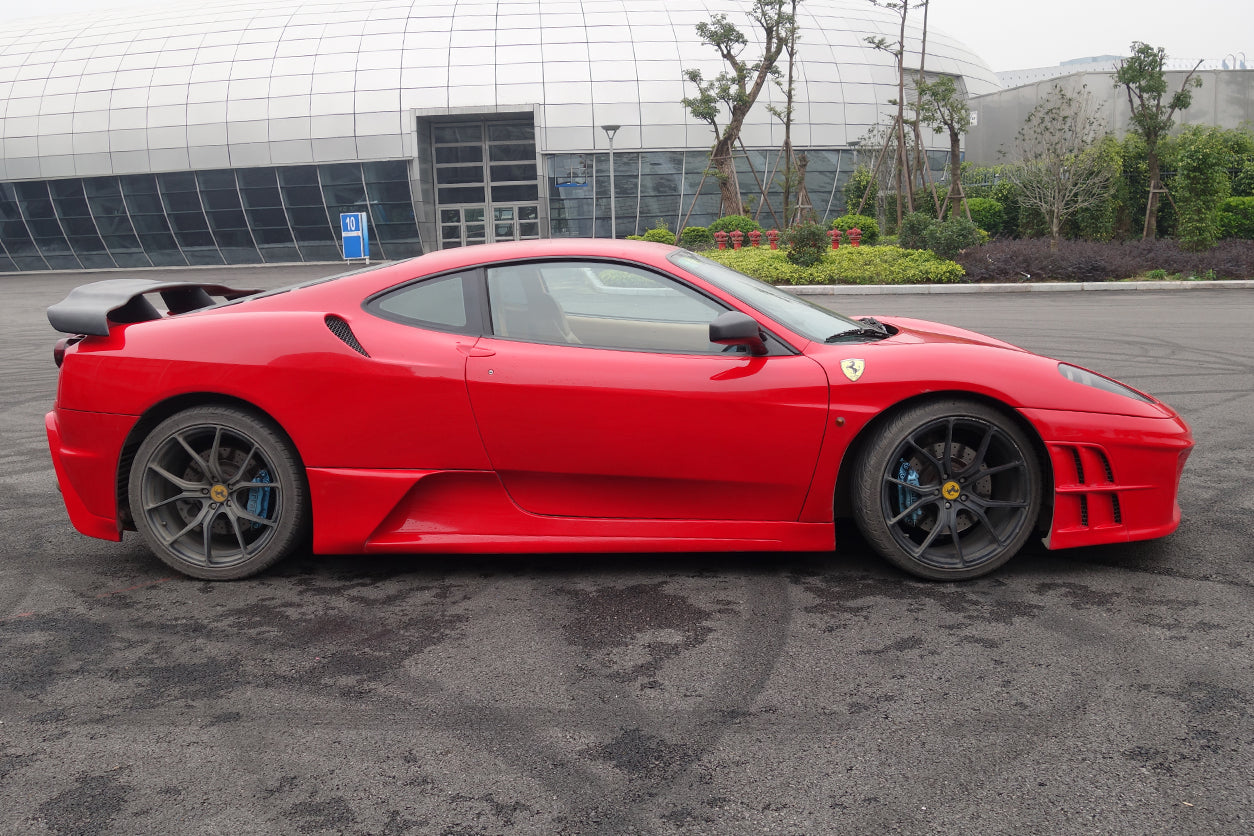 2004-2009 Ferrari F430 AS Style Side Skirts - Carbonado