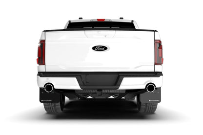Rally Armor 21-26 Ford F-150 (Excl. Raptor) Black UR Mud Flap w/Metallic Black Logo