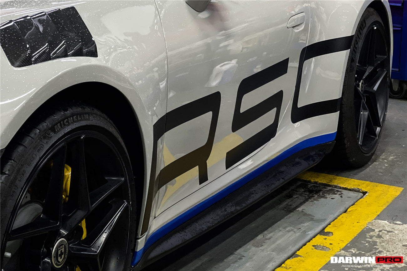 2019-2023 Porsche 911 992 Carrera/S/4/4S/Targa/Cabriolet GT3 Style Side Skirts - DarwinPRO Aerodynamics