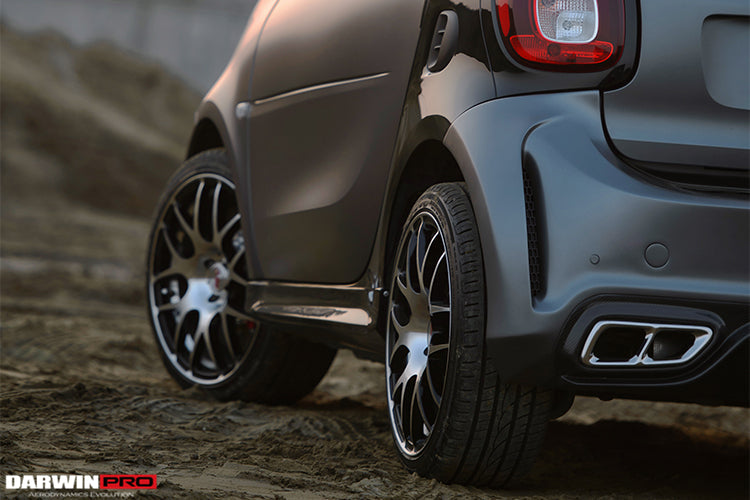 2016-2020 Smart Fortwo 453 BKSS Style Partial Carbon Fiber Side Skirts - DarwinPRO Aerodynamics