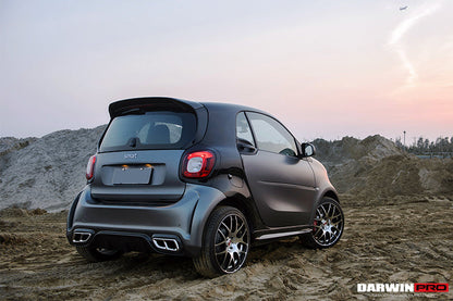 2016-2020 Smart Fortwo 453 BKSS Style Partial Carbon Fiber Rear Bumper - DarwinPRO Aerodynamics