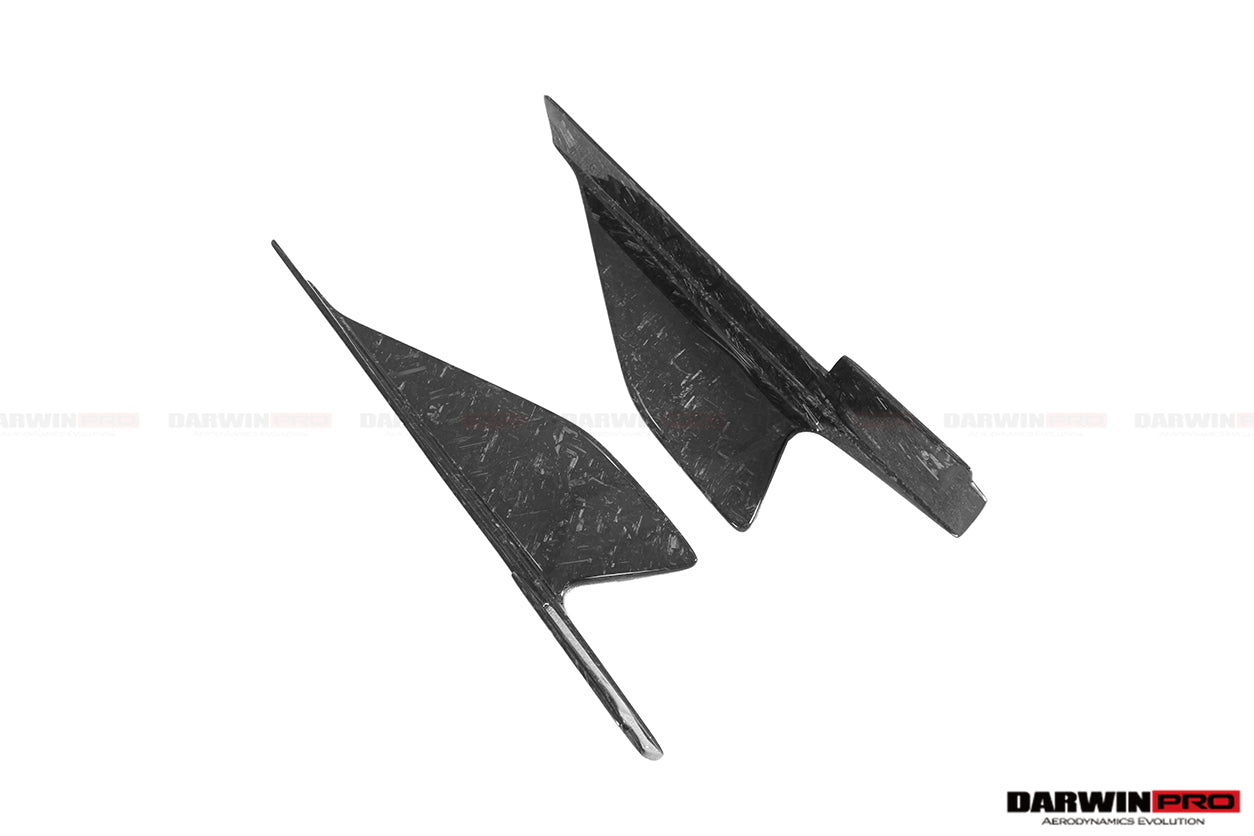 2010-2015 Ferrari 458 Coupe/Spyder Speciale Style Carbon Fiber Side Skirts Canards - DarwinPRO Aerodynamics