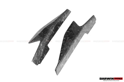 2010-2015 Ferrari 458 Coupe/Spyder Speciale Style Carbon Fiber Side Skirts Canards - DarwinPRO Aerodynamics