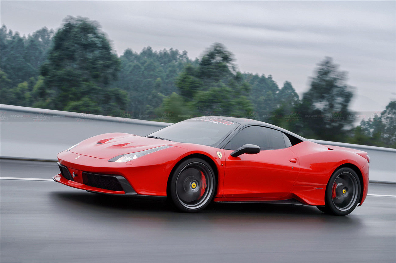 2010-2015 Ferrari 458 Coupe/Spyder BKSS Style Side Skirts - DarwinPRO Aerodynamics