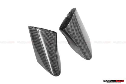 2010-2015 Ferrari 458 Coupe/Spyder/Speciale Dry Carbon Fiber Mirror Housing Repalcement - DarwinPRO Aerodynamics