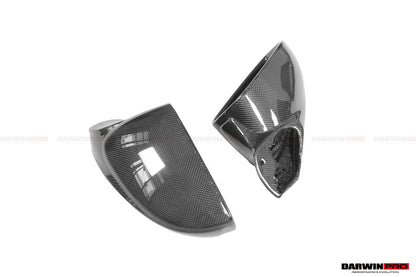 2010-2015 Ferrari 458 Coupe/Spyder/Speciale Dry Carbon Fiber Mirror Housing Repalcement - DarwinPRO Aerodynamics