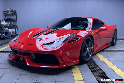 2010-2015 Ferrari 458 Coupe/Spyder Speciale Style Front Bumper - DarwinPRO Aerodynamics
