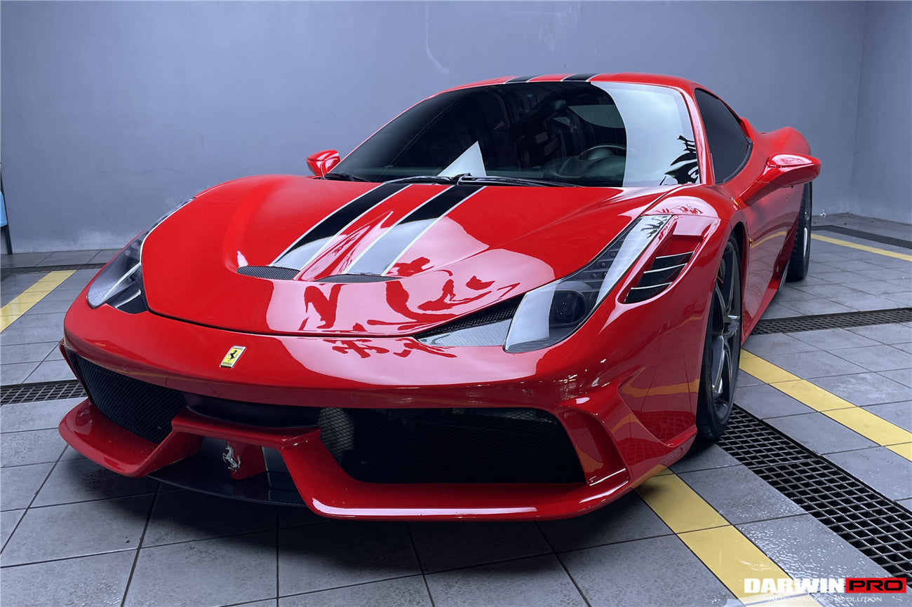 2010-2015 Ferrari 458 Coupe/Spyder Speciale Style Front Bumper - DarwinPRO Aerodynamics