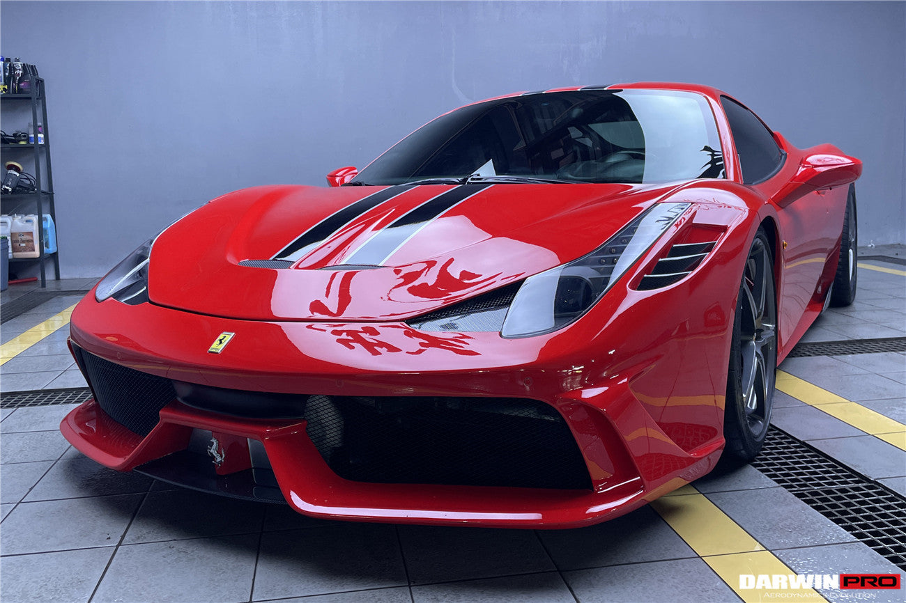 2010-2015 Ferrari 458 Coupe/Spyder Speciale Style Front Bumper - DarwinPRO Aerodynamics