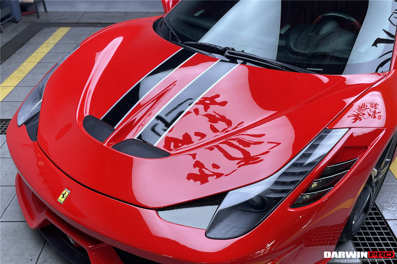2010-2015 Ferrari 458 Coupe/Spyder Speciale Style Hood - DarwinPRO Aerodynamics