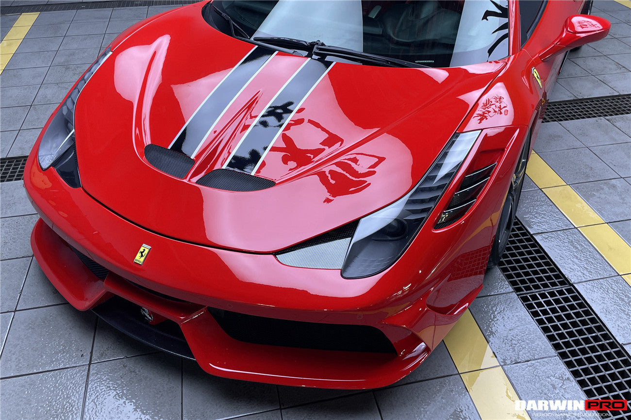 2010-2015 Ferrari 458 Coupe/Spyder Speciale Style Hood - DarwinPRO Aerodynamics