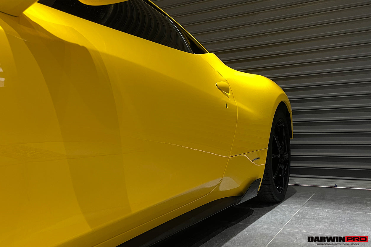 2010-2015 Ferrari 458 Coupe/Spyder Speciale Style Carbon Fiber Side Skirts Canards - DarwinPRO Aerodynamics