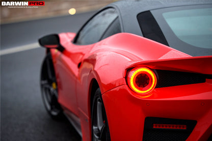 2010-2015 Ferrari 458 Coupe/Spider BKSS Style Tail Light Cover - DarwinPRO Aerodynamics