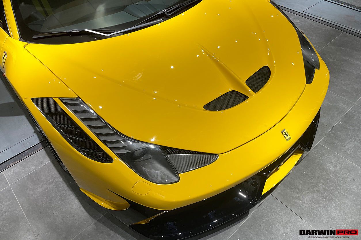 2010-2015 Ferrari 458 Coupe/Spyder Speciale Style Front Bumper - DarwinPRO Aerodynamics