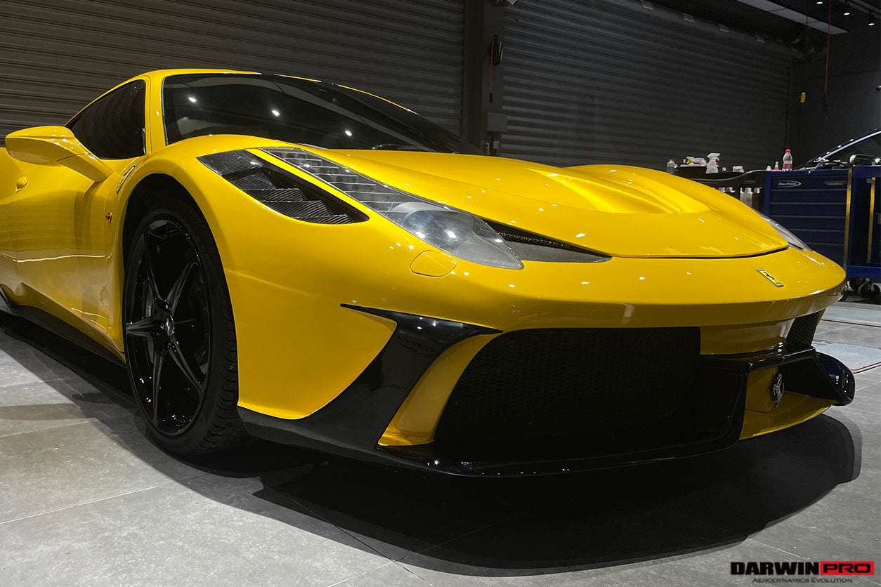 2010-2015 Ferrari 458 Coupe/Spyder Speciale Style Front Bumper - DarwinPRO Aerodynamics
