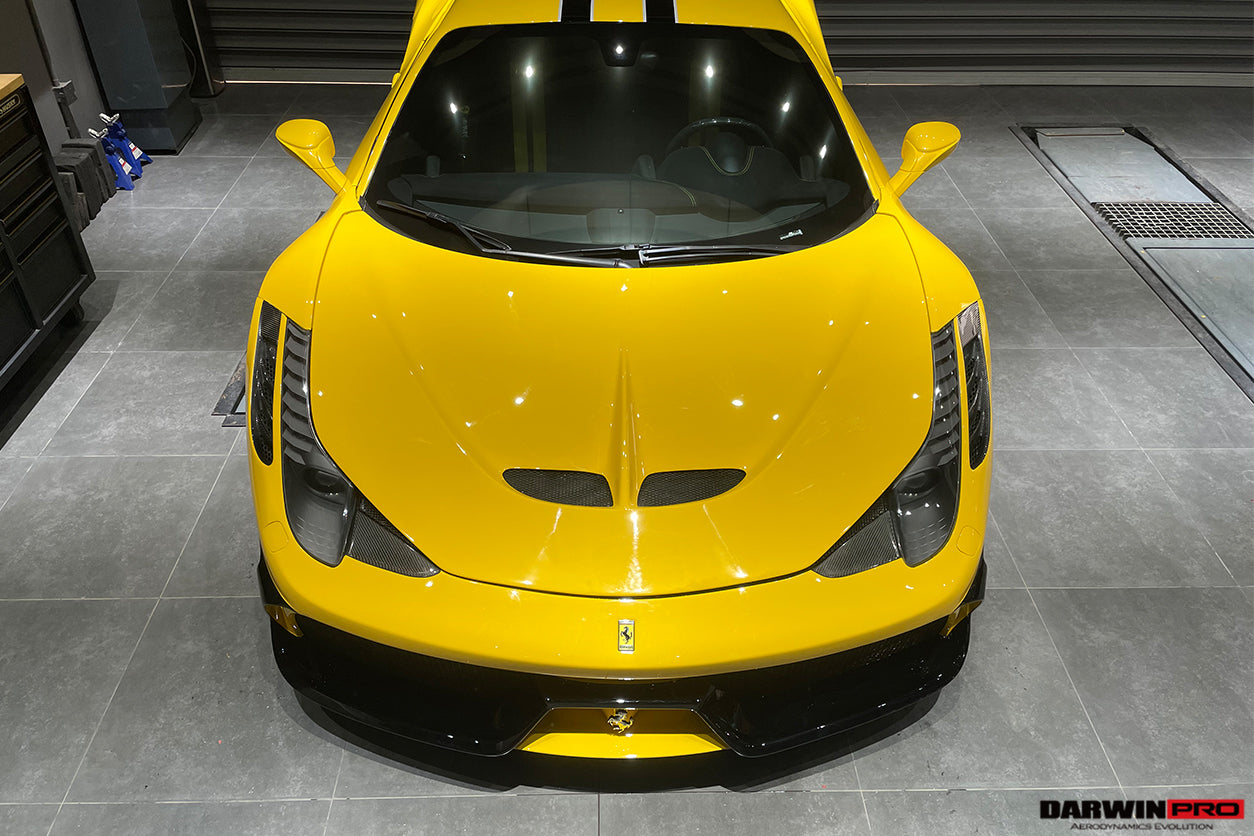 2010-2015 Ferrari 458 Coupe/Spyder Speciale Style Hood - DarwinPRO Aerodynamics