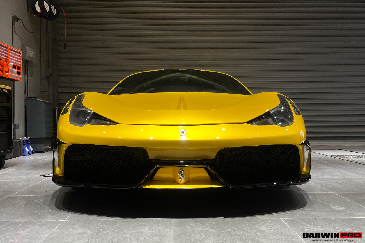 2010-2015 Ferrari 458 Coupe/Spyder Speciale Style Front Bumper - DarwinPRO Aerodynamics