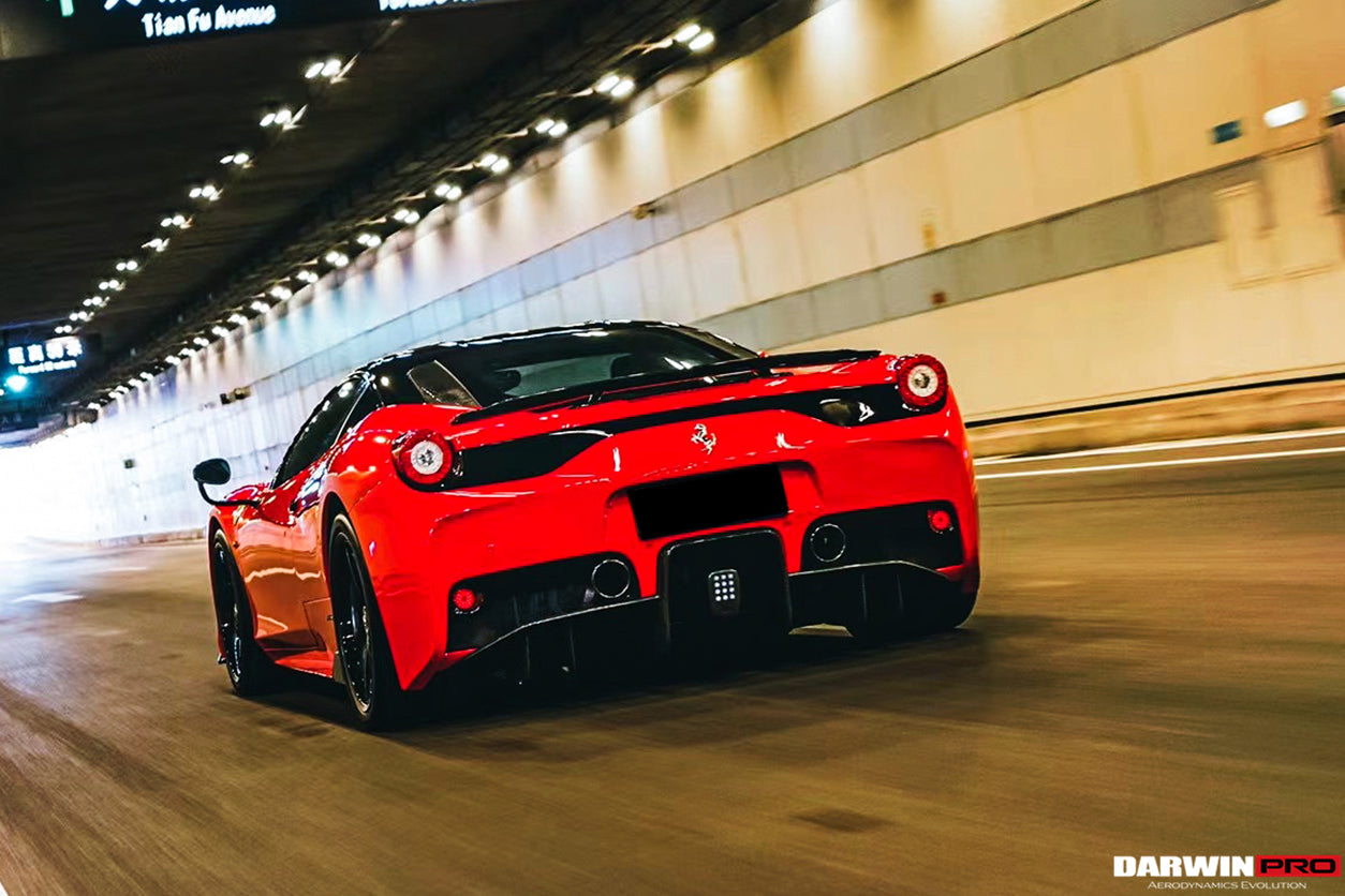 2013-2015 Ferrari 458 Speciale Rear Bumper w/ Diffuser - DarwinPRO Aerodynamics